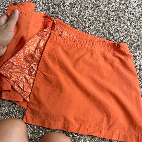 Columbia orange nylon shorts skort - Picture 8 of 12